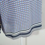 Violet+Claire Red and Blue Geometric Print with 3/4 Sleeves Size XL Photo 4