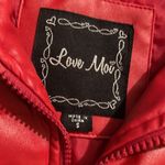 LOVE MOI FAUX LEATHER BOMBER JACKET Photo 2