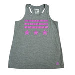 Adidas  Gray Ultimate Tee Racerback Sleeveless Tank Top Large Photo 0