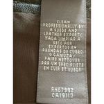 Sigrid Olsen  Brown 100% Leather Skirt Size 6 Photo 5