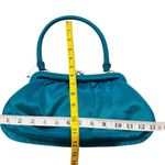 Banana Republic  100% silk teal small shoulder bag NWOT Photo 7