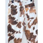 STILETTO SLIT COWHIDE SKINNY JEAN IN BROWN size 29 new without tags Photo 4