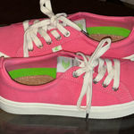 Cariuma OCA Low Bright Pink Canvas Sneakers Cork Insole Cap Toe Design Size 8 Photo 0