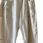 Zanzea Collection Ivory Elastic Waist Pull On Wide Leg Y2K Capri High SZ L #1274 Photo 2