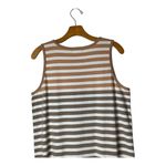 Z Supply  Dress Women Large Tan Gray Ombre Striped Tank Mini‎ NWT Athleisure Photo 3