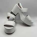 Robert Clergerie Cora Leather Platform Slingback Sandals Sz 11 Black Photo 5