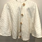 Cream Unbranded Women’s Button Front Cover Shawl Cape One Size OS Photo 0