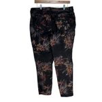 Chico's  SO SLIMMING Girlfriend Ankle Pants Black Floral Print Women's Size 12R Photo 7
