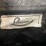 Loredana Vintage Bag Purse Italian Made Woven Gold Accents Straw & Black Photo 8