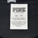 PINK - Victoria's Secret  Shirt Women XS Sequin Holiday Tee Black Sequins Snowflakes Photo 4