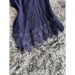 NAIF Cobalt Electric Blue Lined Lace Babydoll Oversized loose Fit Dress Boho 1X Size XL Photo 4