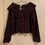 Ultra Pink NWT  women’s Crochet Cardigan sweater sz XL Photo 0