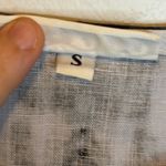 Bryn Walker  Blouse Women's Size Small Linen Tie Dye oversized Black White Photo 4