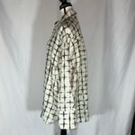 COS • 100% Silk Print Blouse **SEE MEASUREMENTS** Off-White Green Oversized Photo 8