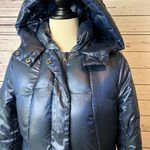Gap Puffer Coat Down Quilted size Small Womens Packable Travel Hood Vintage Blue Photo 8