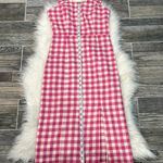 Finders Keepers NWT Pink Gingham Gigi Midi Dress Photo 6