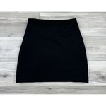 Maje  With Love Side‎ Stripe Black A-Line Scuba Neoprene Mini Skirt Size 2/M Photo 4