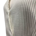 Alex Marie Women's Striped Sleeveless Wrap Dress Tan Tie Waist Size 12 Photo 4