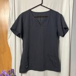 Grey's Anatomy Women's Graphite Signature 2-Pocket Scrub Top Size XL Photo 1