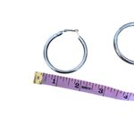 2’’ Silver Chunky Hoop Earrings Photo 4