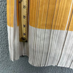 barney's new york o'2nd dress womens 2 beige blue striped pleated sleeveless Photo 3