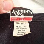 Plumo Pluma Vintage USA Made Black 80s Shimmer Floral Metallic Fan Sweatshirt M Size M Photo 6