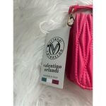 Valentino Orlandi Pink Quilted Crossbody Vegan Leather Purse Barbiecore Pink Photo 1