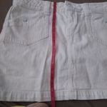 Banana Republic Factory white denim jean mini skirt sz 4 petite Photo 3