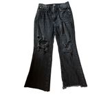 Urban Outfitters BDG outfits black denim cropped jeans with raw hem Photo 2