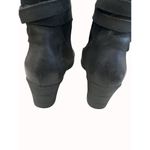 UGG  Australia women’s black leather suede knee high boots size 7 SKU 5036 Photo 4
