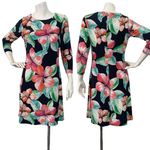 Tommy Hilfiger Multicolored Hawaiian Floral Leaf Print Dress Womens Size 2 Aloha Photo 1