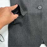 Max Mara  Women’s Blazer Jacket Size 8/ IT 42 Black Gray Virgin Wool Made in Italy Photo 7
