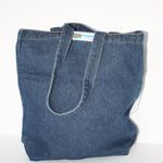 Funny Blue Denim with Lace Unlined Open Top Tote for Pet Lovers Photo 3
