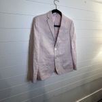 Ralph Lauren Lauren Womens Pastel Pink 100% Linen Blazer Neutral Minimalist 2000 Photo 2