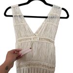 Anthropologie  Crochet Fringe Beaded Tunic‎ NWT One Size Photo 4