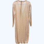 A. Putnam Enza Washable Cashmere Pale Pink Midi Lightweight Sweater Dress Small Photo 1