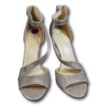 Jessica Simpson Womens Rayli 2 Stilettos Open Toe Evening Sandals Gold 8.5 Photo 0