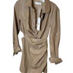 Jonathan simkhai‎ faux leather wrap dress Photo 0