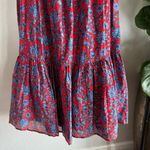 Roller Rabbit  Red Lorien Carlisa Floral Print Tiered Maxi Skirt Sz M NWT Photo 4