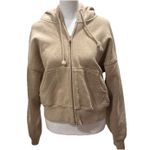 TNA Aritzia Cozy Fleece Boyfriend Fit Hoodie Women’s M Tan Size M Photo 2