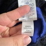 Lands' End Lands’ End Blue with Black Lace Overlay Sheath Dress Size 12 Photo 6