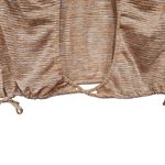 Free People  Movement Stripes Keyhole Back Cropped Top Tan Side Tie Size Small Photo 6