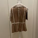 Xhilaration  brown furry vest size L Photo 2