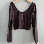 Lululemon  Align Women’s Diamond Dye Cassis Black Crop Top Photo 0