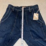 π Mother The Quartet Breaker Flood High Rise Wide Leg Jeans Blue Size 27β Photo 3