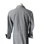 Claridge + King Black Gingham Banded Cotton Shirt Dress, Sz M Size M Photo 8