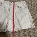& Other Stories & Other Stories White Denim Button Fly Shorts- Size 8 Photo 7