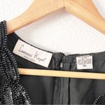 Laurence Kazar New York Beaded Vintage Silk Dress in Black Photo 2