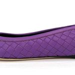 Bottega Veneta Intrecciato Woven Purple Leather Ballet Ballerina Flats EU 35 Photo 2
