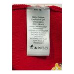 Quacker Factory Vintage Cardigan Set Top Red Leaf Embroidered Women Size Large Photo 8